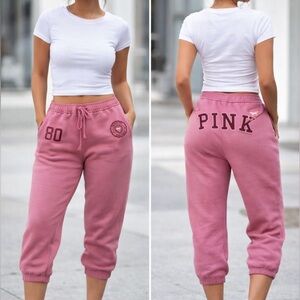 💕💗  Victoria's Secret “PINK” Cropped Campus Joggers 💗💕